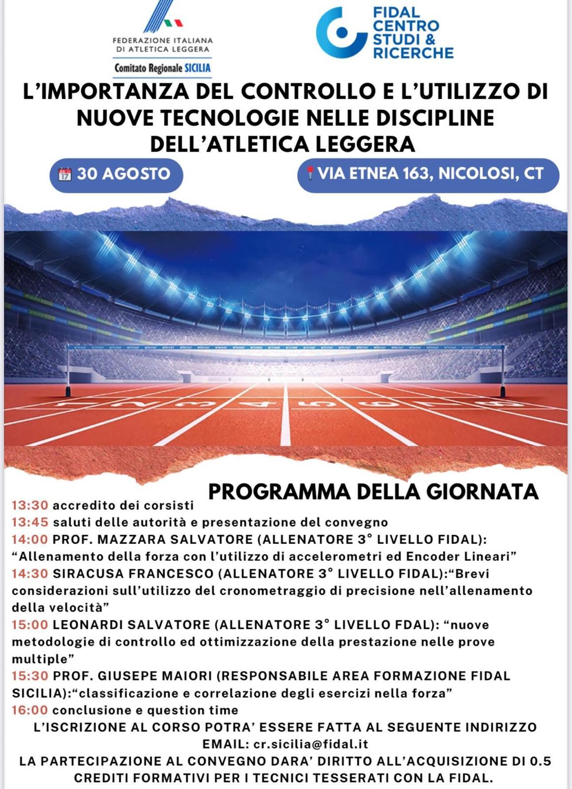 L'importanza del controllo e l'utilizzo di nuove tecnologie nelle discipline dell'atleticaleggera